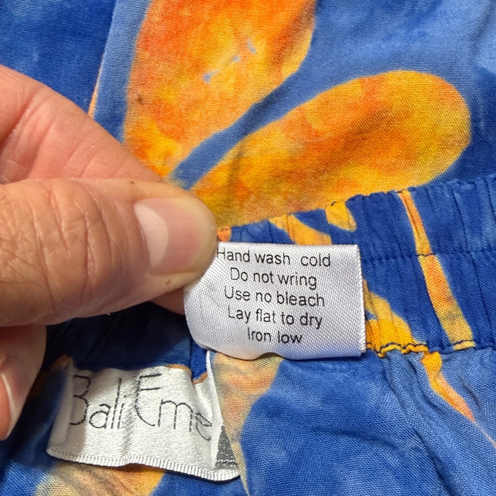 Bali Emerald Batik Patchwork Elastic A-Line Maxi … - image 8